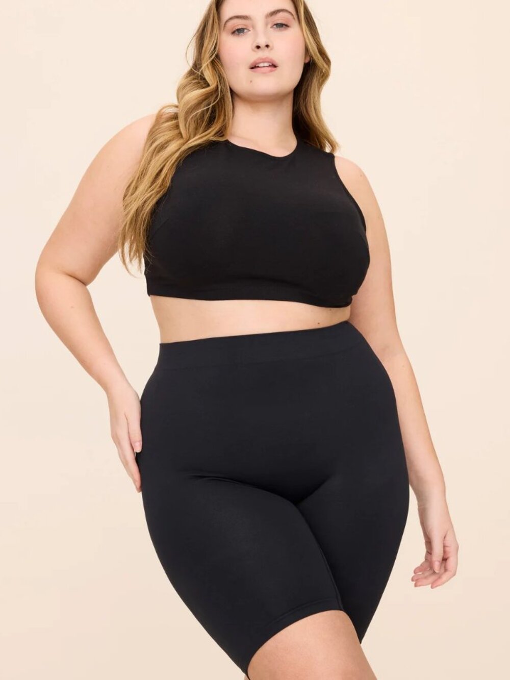 NEW Thigh Society the Original Anti-Chafe Shorts Black 9" UPF 50+ Medium/Large